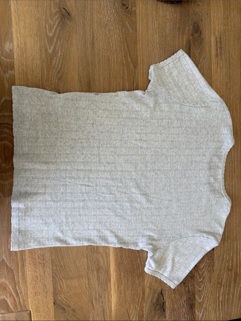 LESET Pointelle Slim Fit Tee - Picture 5 of 6